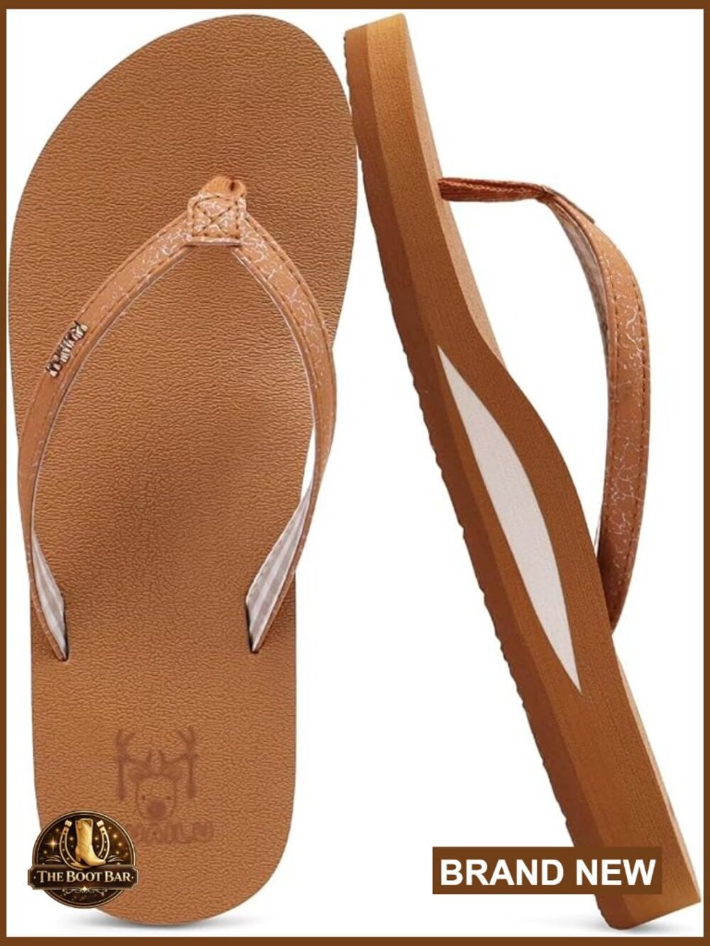 Arch Support Flip Flops with Cushioned Yoga Mat Footbed for Women
